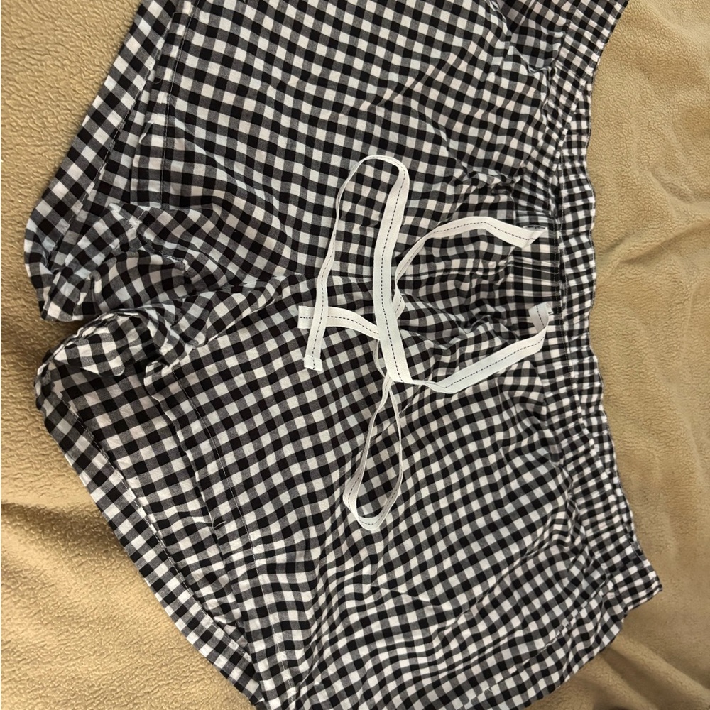 Old Navy Black and White Gingham Women's pj shorts. No longer fit.